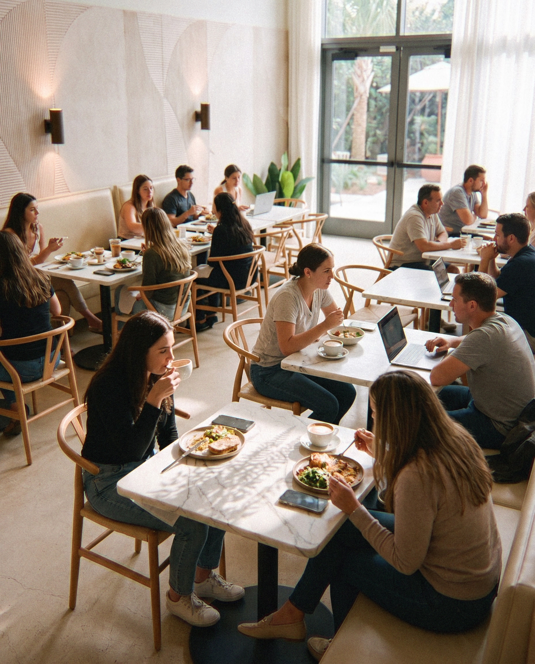 Full length of the Ventura Wynwood dining room